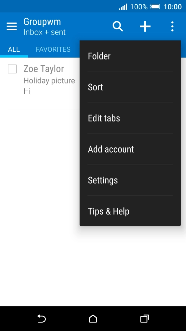 Press Settings.