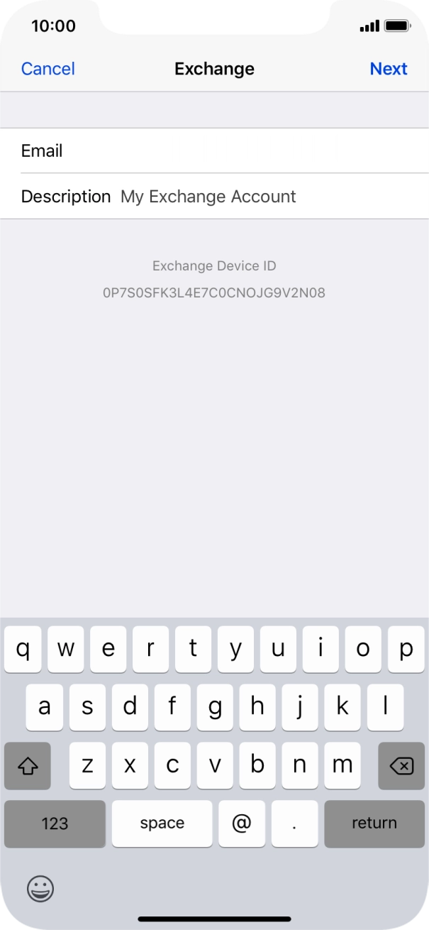 Press Description and key in the required name. Press Description and key in the required name.
