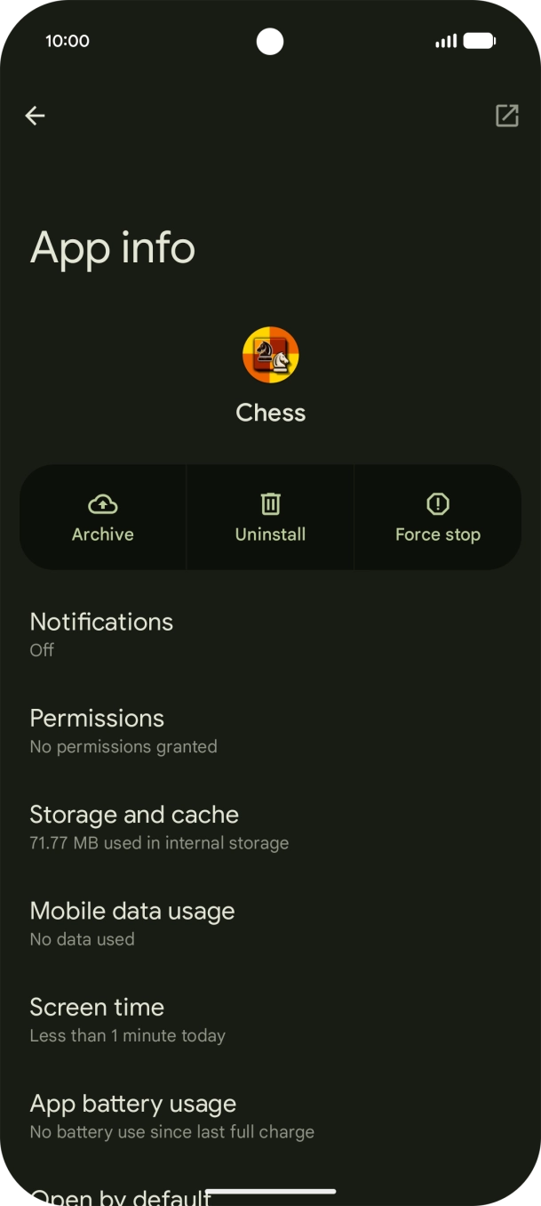 Press Storage and cache. Press Storage and cache.