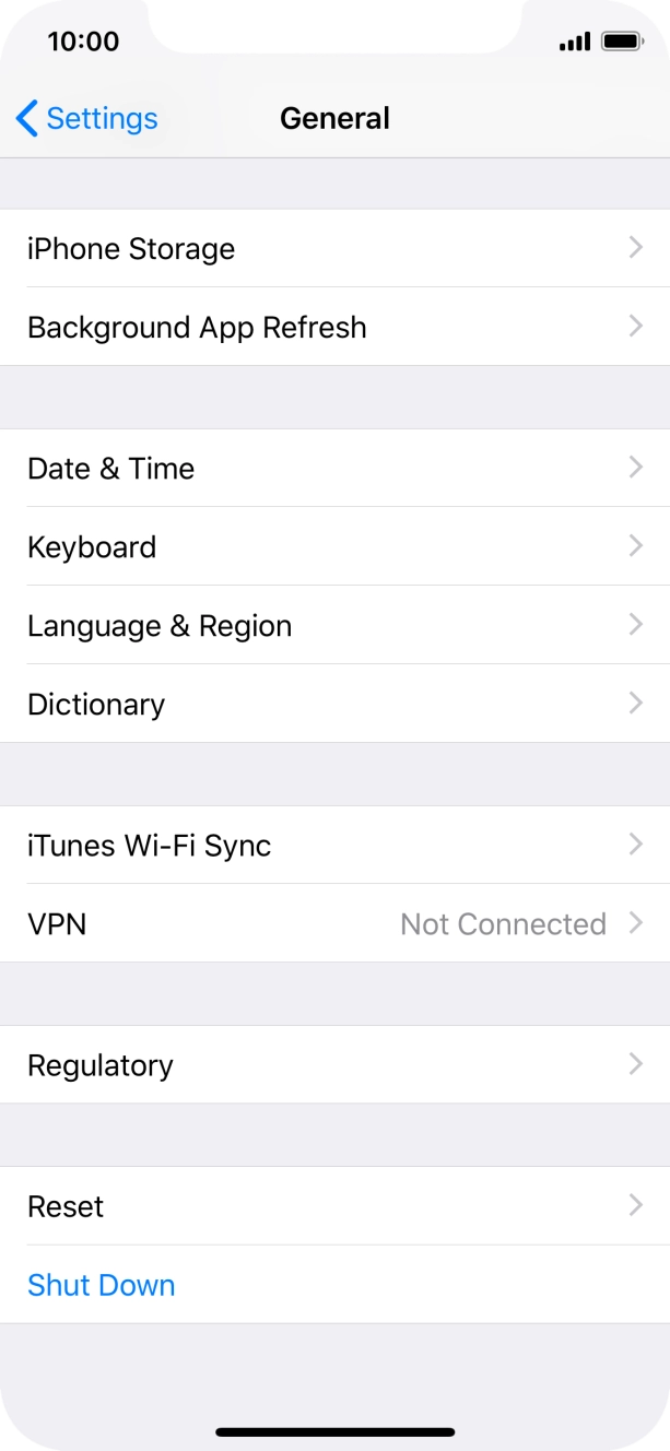 Press Language & Region.