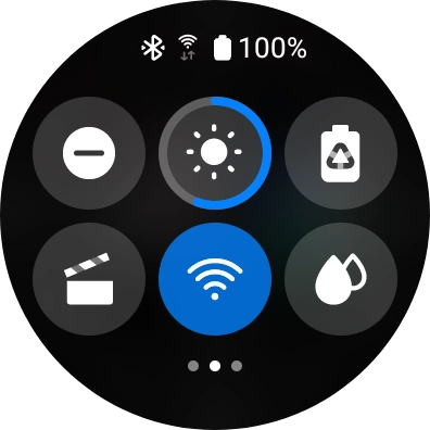 Press the suppression of calls and notifications icon to turn the function on or off.