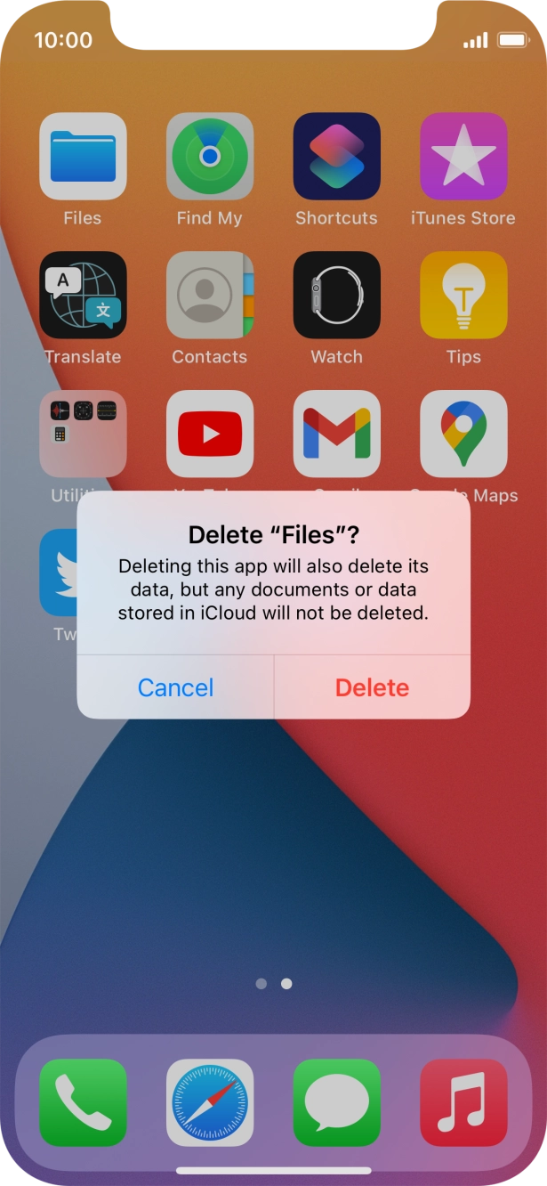 Press Delete.
