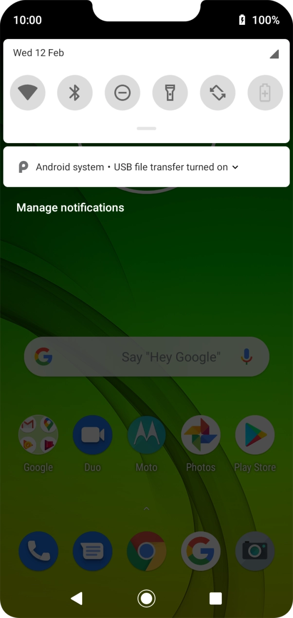 Press Android system. Press Android system.