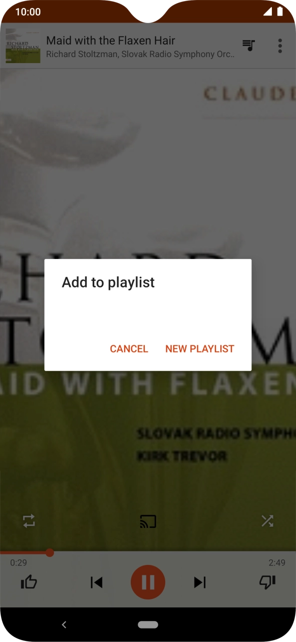 Press NEW PLAYLIST.