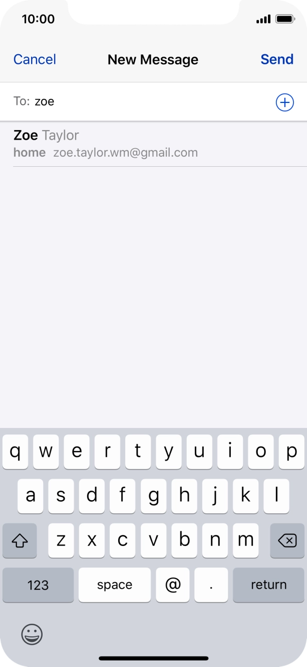 Press the required contact. Press the required contact.