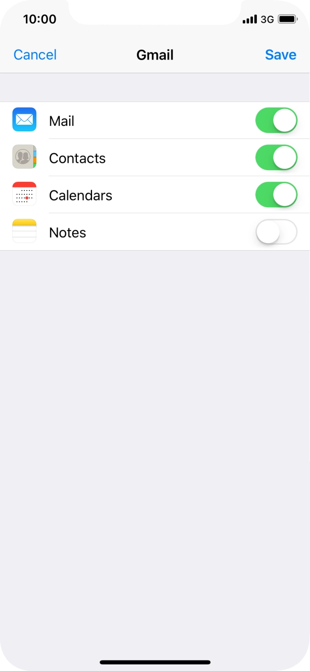 If this screen is displayed, you email account has been recognised and set up automatically. Follow the instructions on the screen to key in more information and finish setting up your phone.