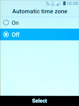 Select On to turn on the function.