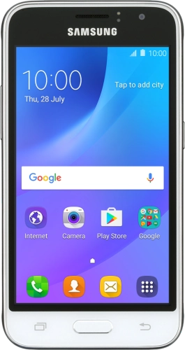 Image 1: Samsung Galaxy J1 in White Large product image