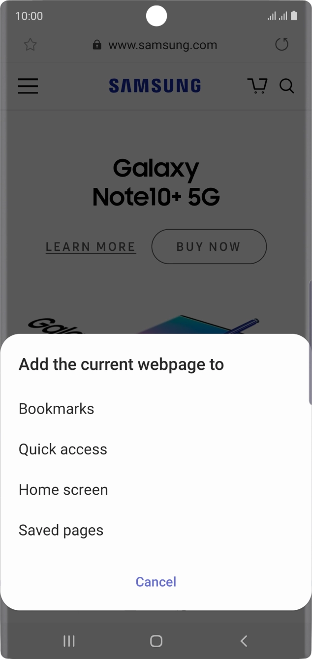 Press Bookmarks. Press Bookmarks.