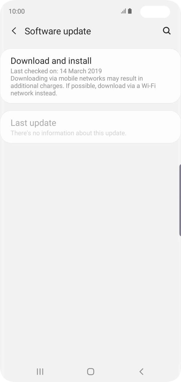 Press Download and install. If a new software version is available, it's displayed. Follow the instructions on the screen to update the phone software. Press Download and install. If a new software version is available, it's displayed. Follow the instructions on the screen to update the phone software.