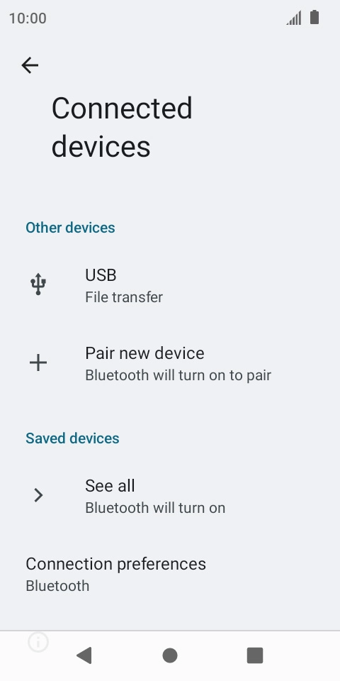 Press Pair new device to turn on the function.
