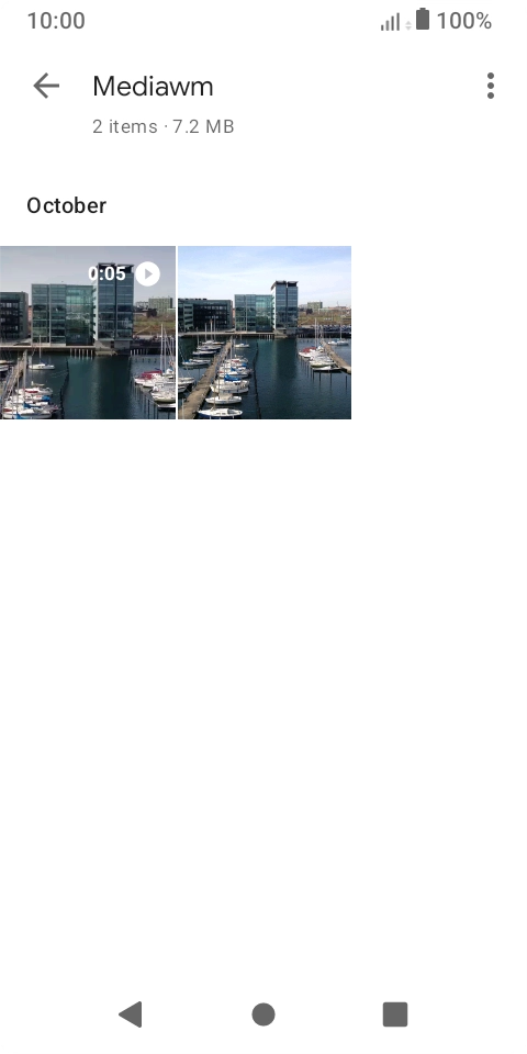 Press and hold any picture or video. Press and hold any picture or video.