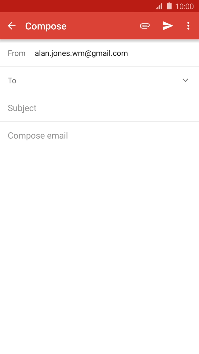 Press To and key in the first letters of the recipient's name.