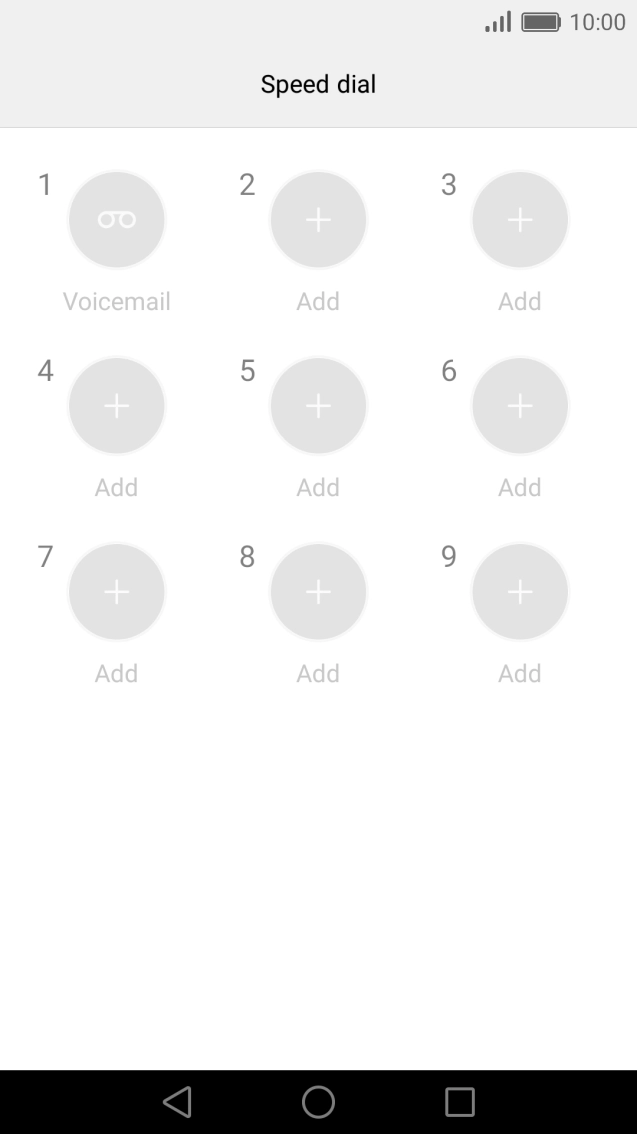 Press the required number. Press the required number.
