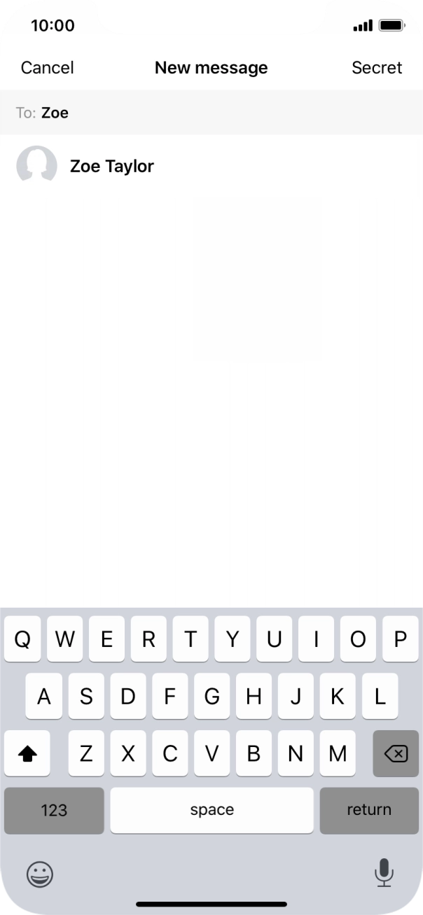 Press the required contact. Press the required contact.