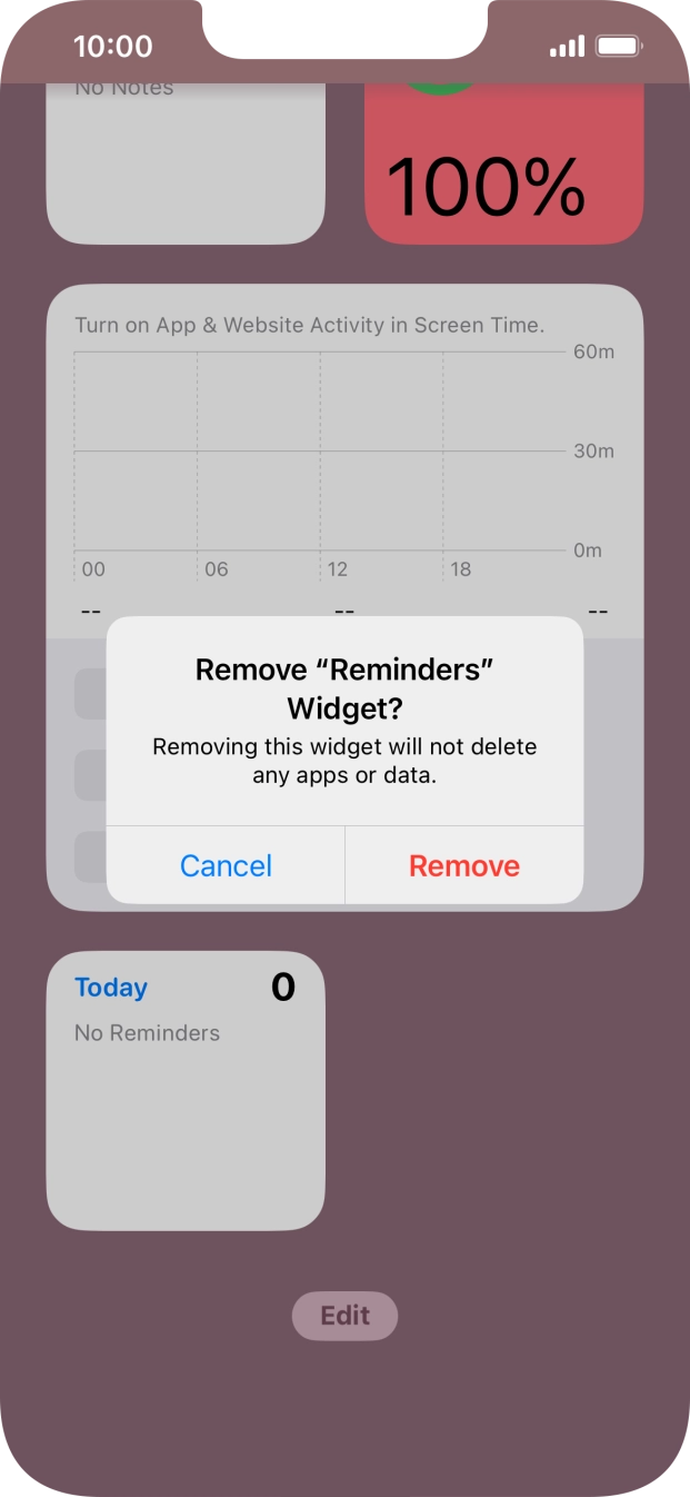 Press Remove.