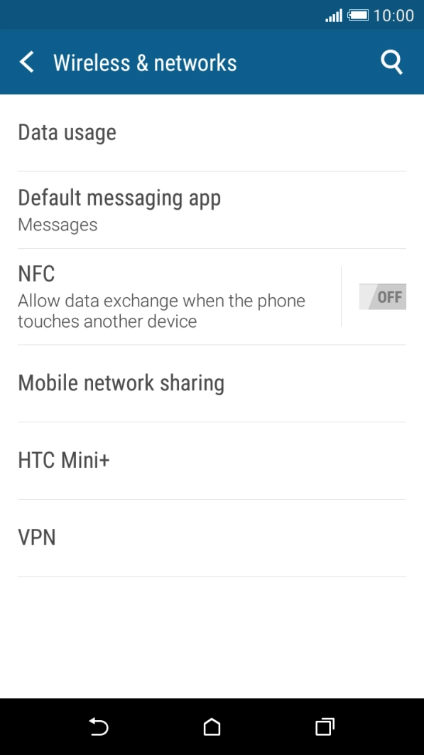 Press Mobile network sharing. Press Mobile network sharing.