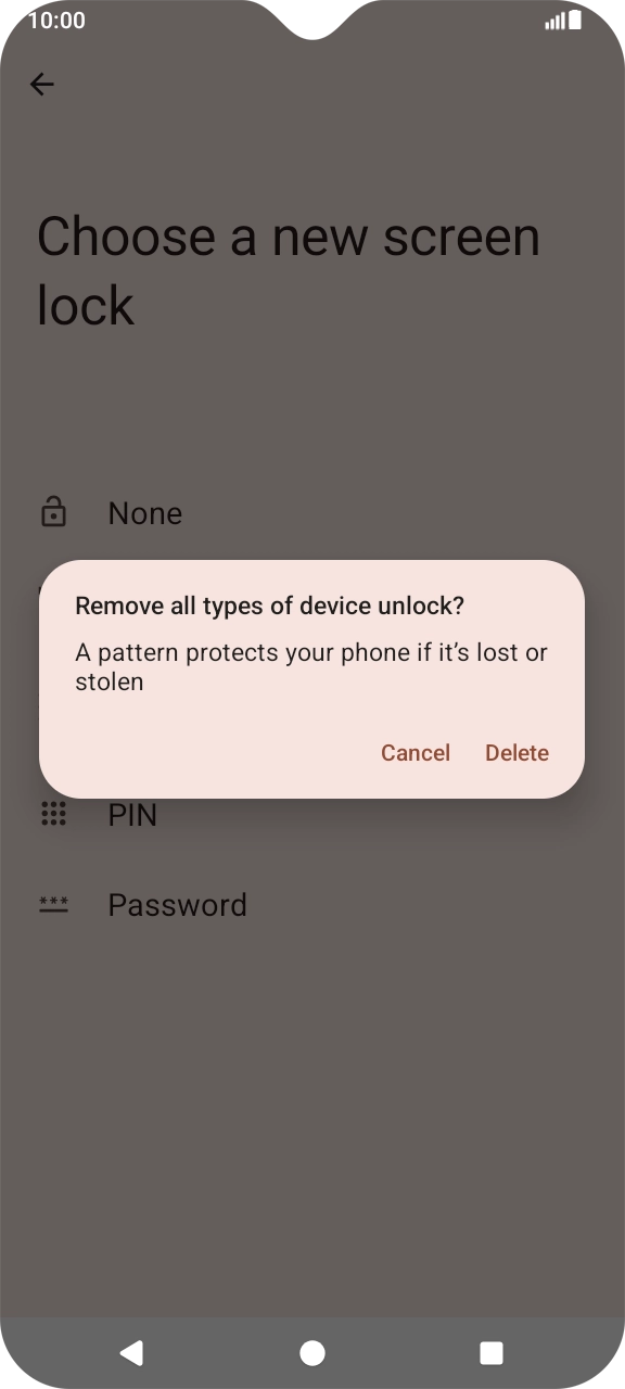 Press Delete. Press Delete.