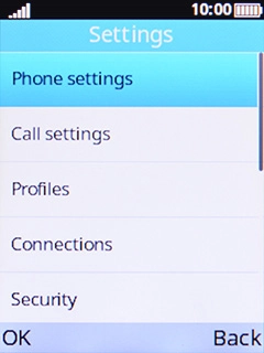 Select Phone settings.