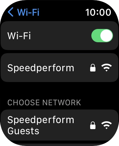 Press the Digital Crown to return to the home screen.