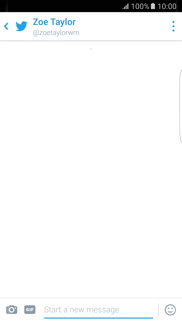 Press the text input field. Press the text input field.