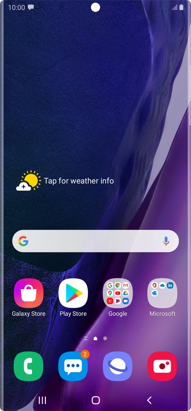 The text/picture message icon shows that you've received a new text or picture message.
