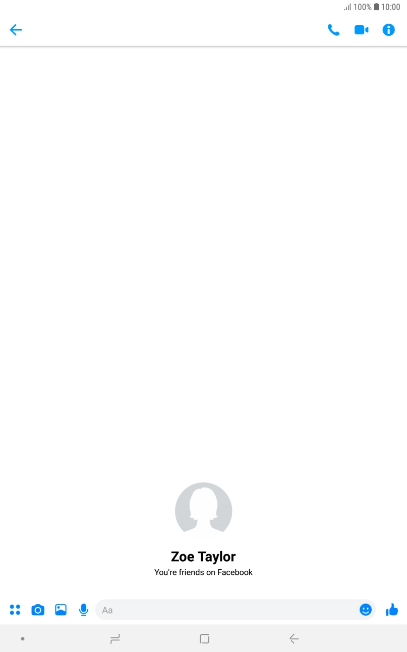 Press the text input field. Press the text input field.