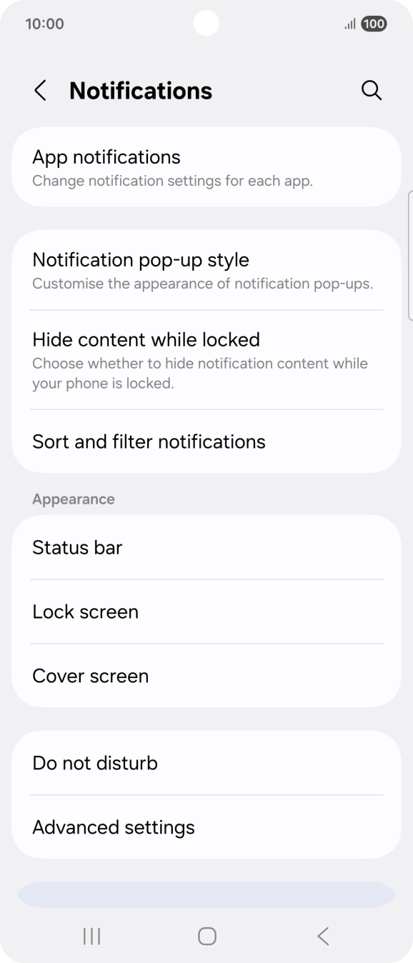 Press App notifications. Press App notifications.