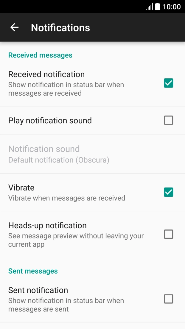 Press the Home key to return to the home screen.