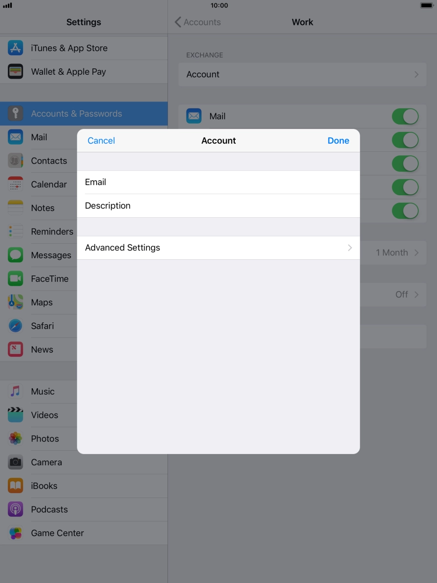 Press Advanced Settings. Press Advanced Settings.