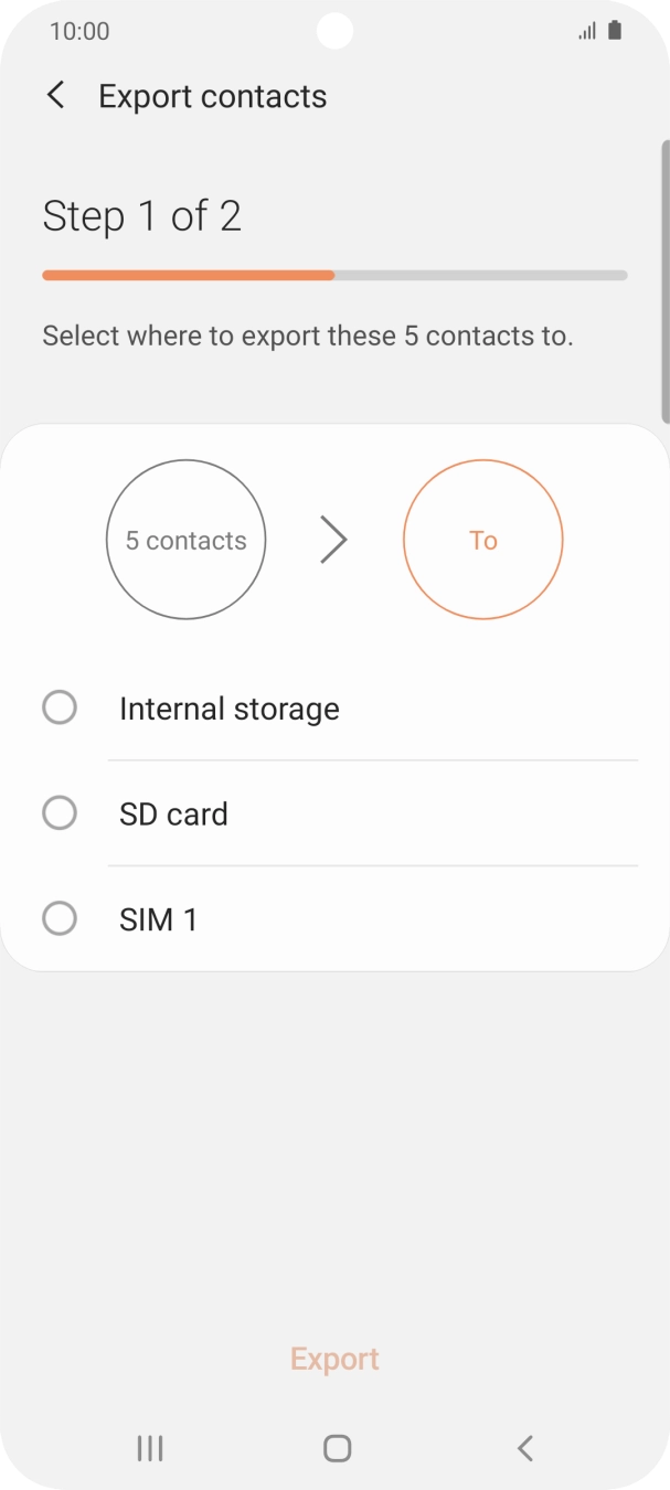 Press the name of your SIM. Press the name of your SIM.