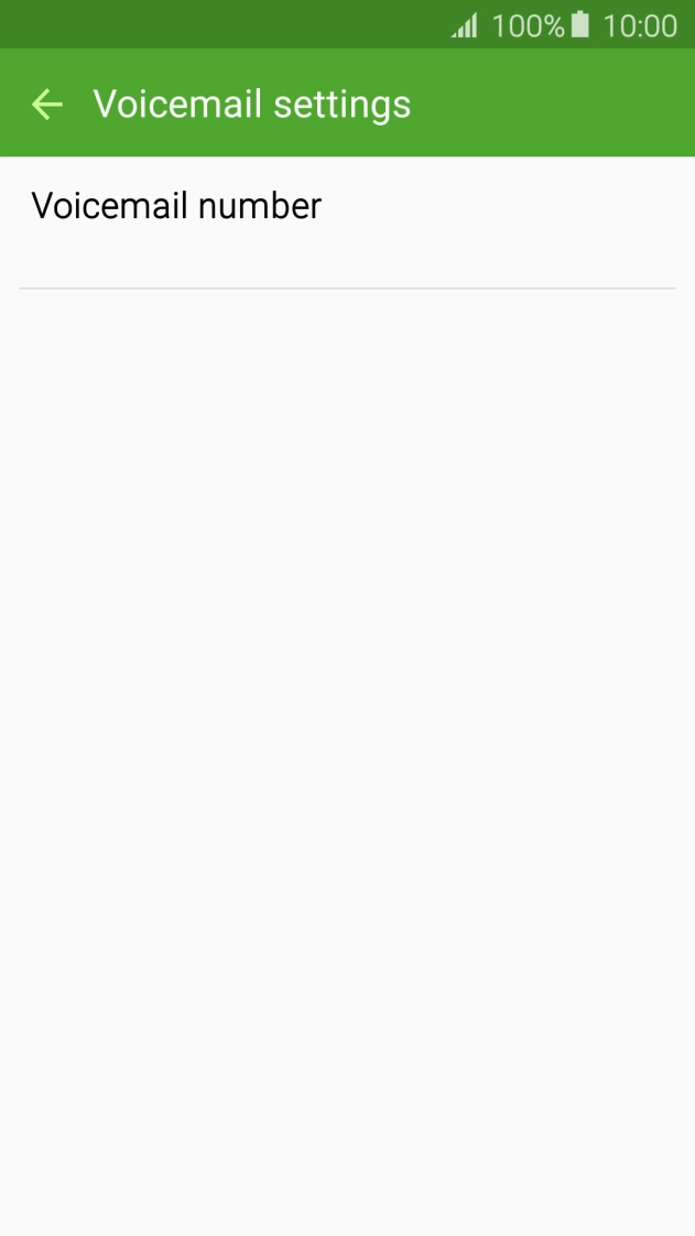 Press Voicemail number.