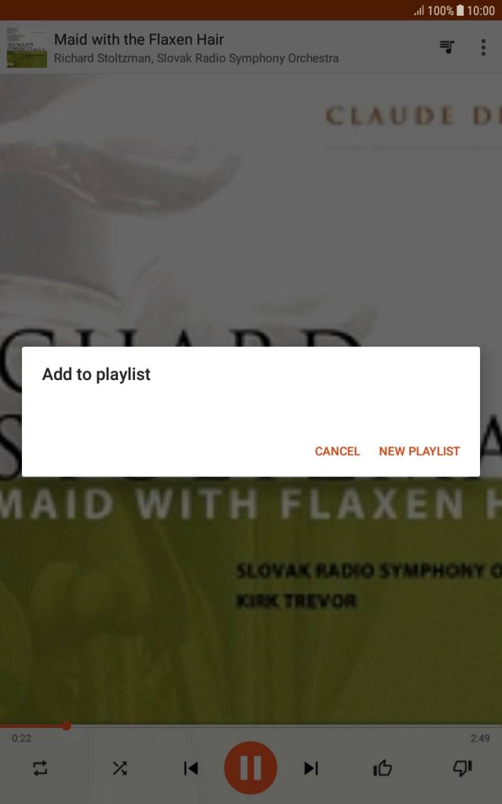 Press NEW PLAYLIST.