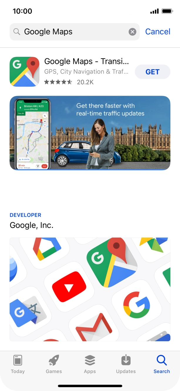 Press Google Maps. Press Google Maps.