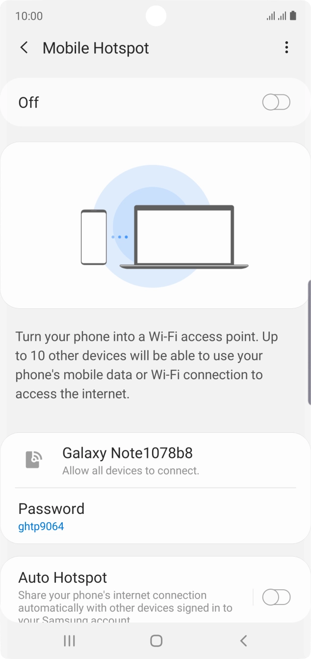 Press the menu icon. Press the menu icon.