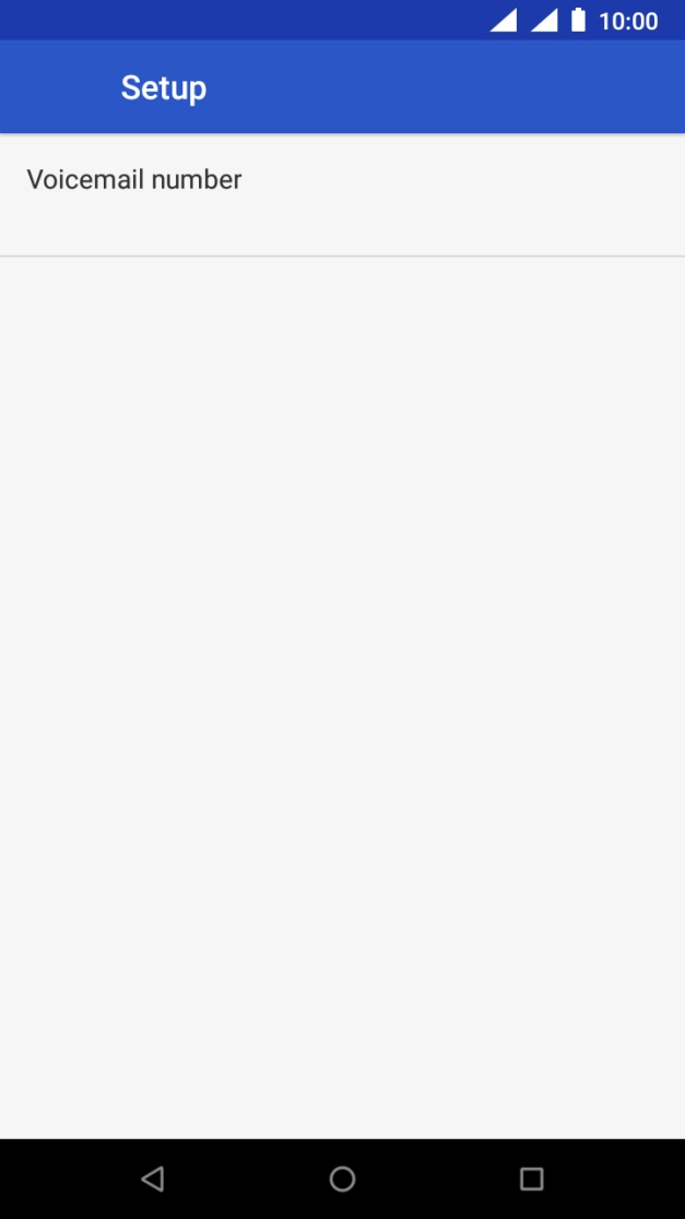 Press Voicemail number.