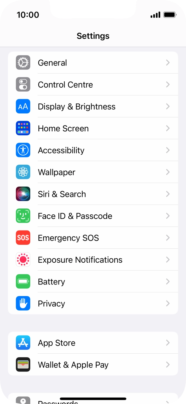 Press Display & Brightness. Press Display & Brightness.