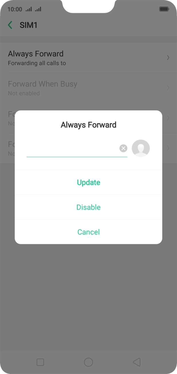 Press Disable.