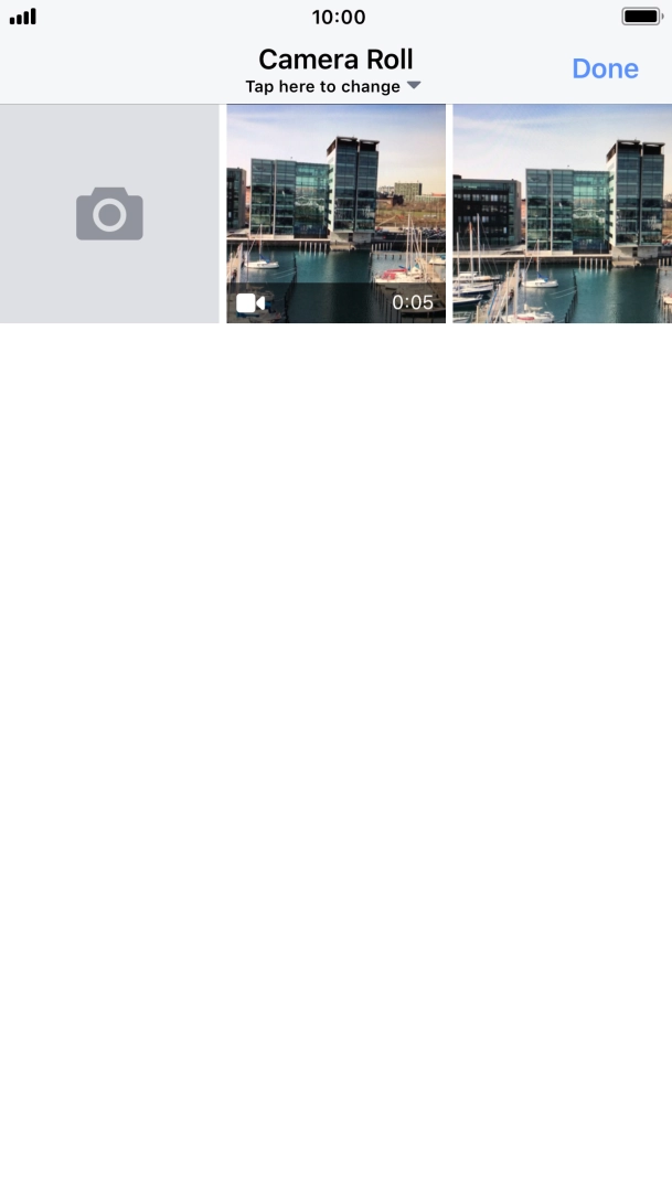 Press the required picture or video clip. Press the required picture or video clip.
