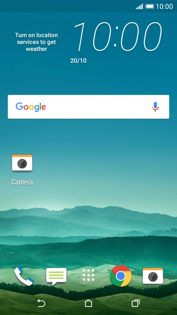 Press the Home key to return to the home screen.