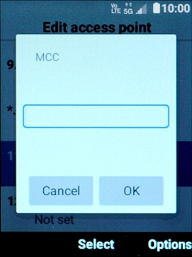 Key in 505 and select OK.