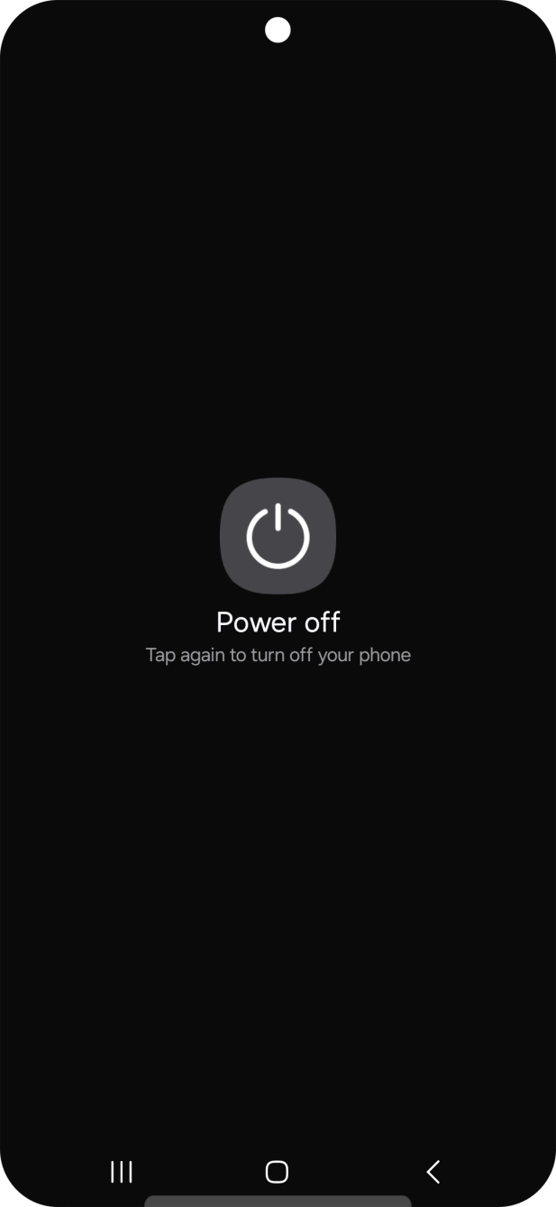 Press Power off.
