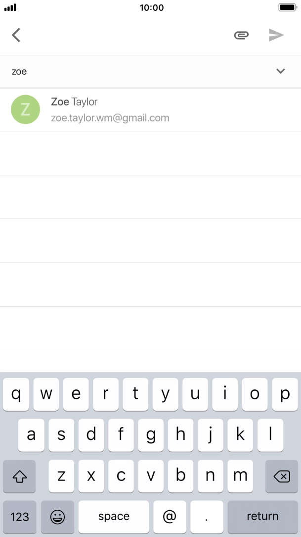 Press the required contact. Press the required contact.