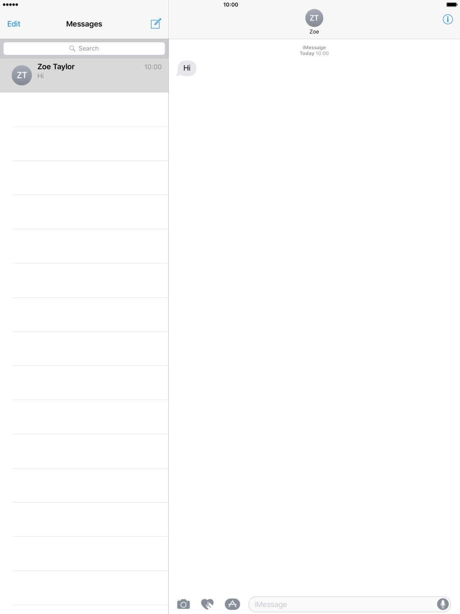 Press the Home key to return to the home screen.