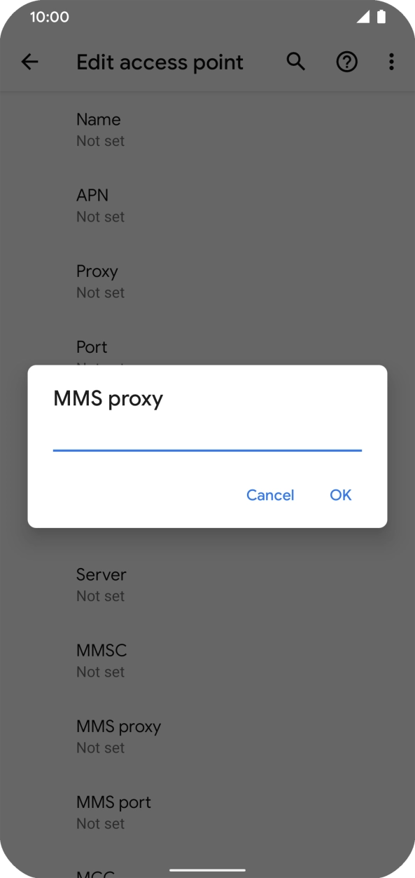 Key in 10.1.1.180 and press OK. Key in 10.1.1.180 and press OK.