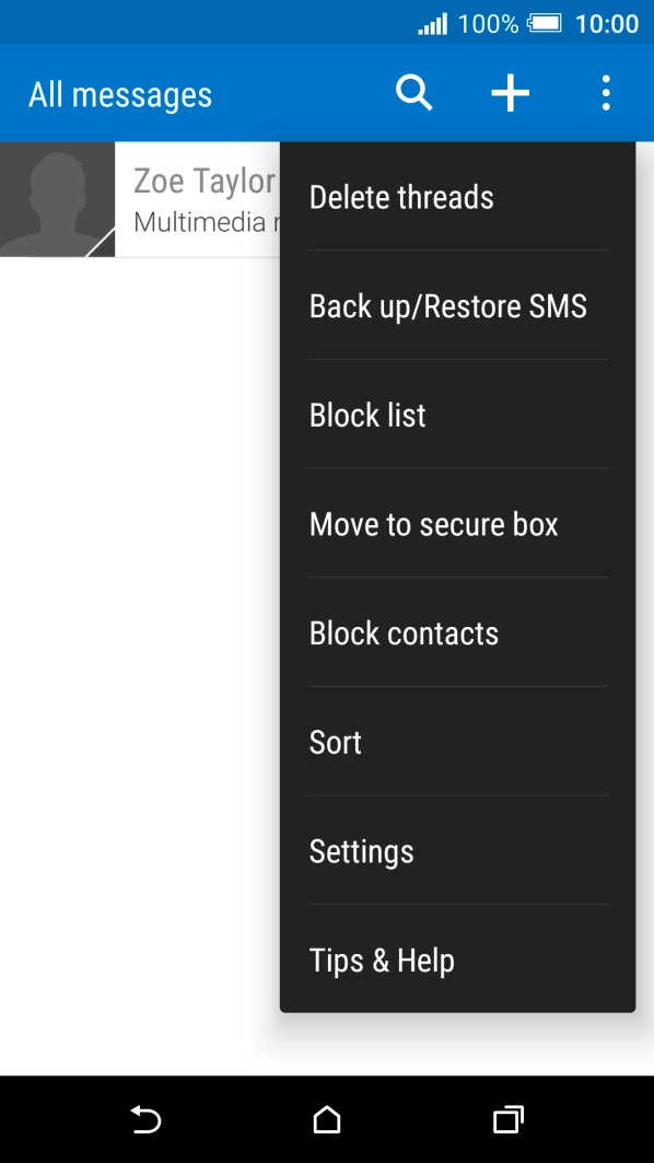 Press Settings. Press Settings.