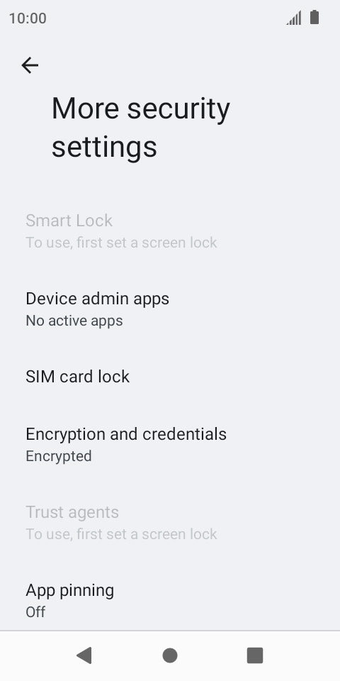 Press SIM card lock. Press SIM card lock.