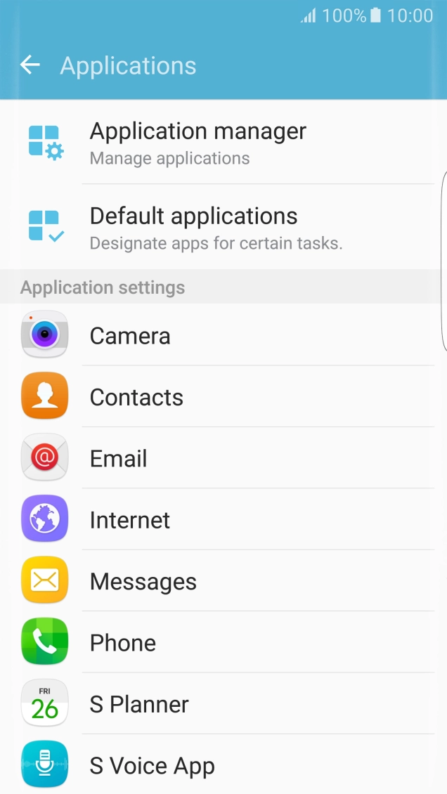 Press S Voice App.