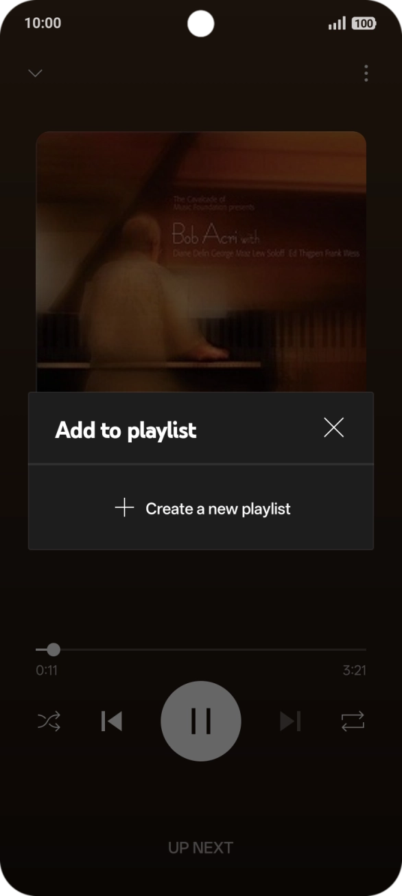 Press Create a new playlist.
