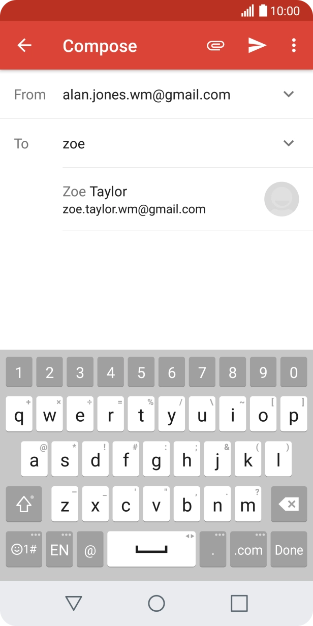 Press the required contact.